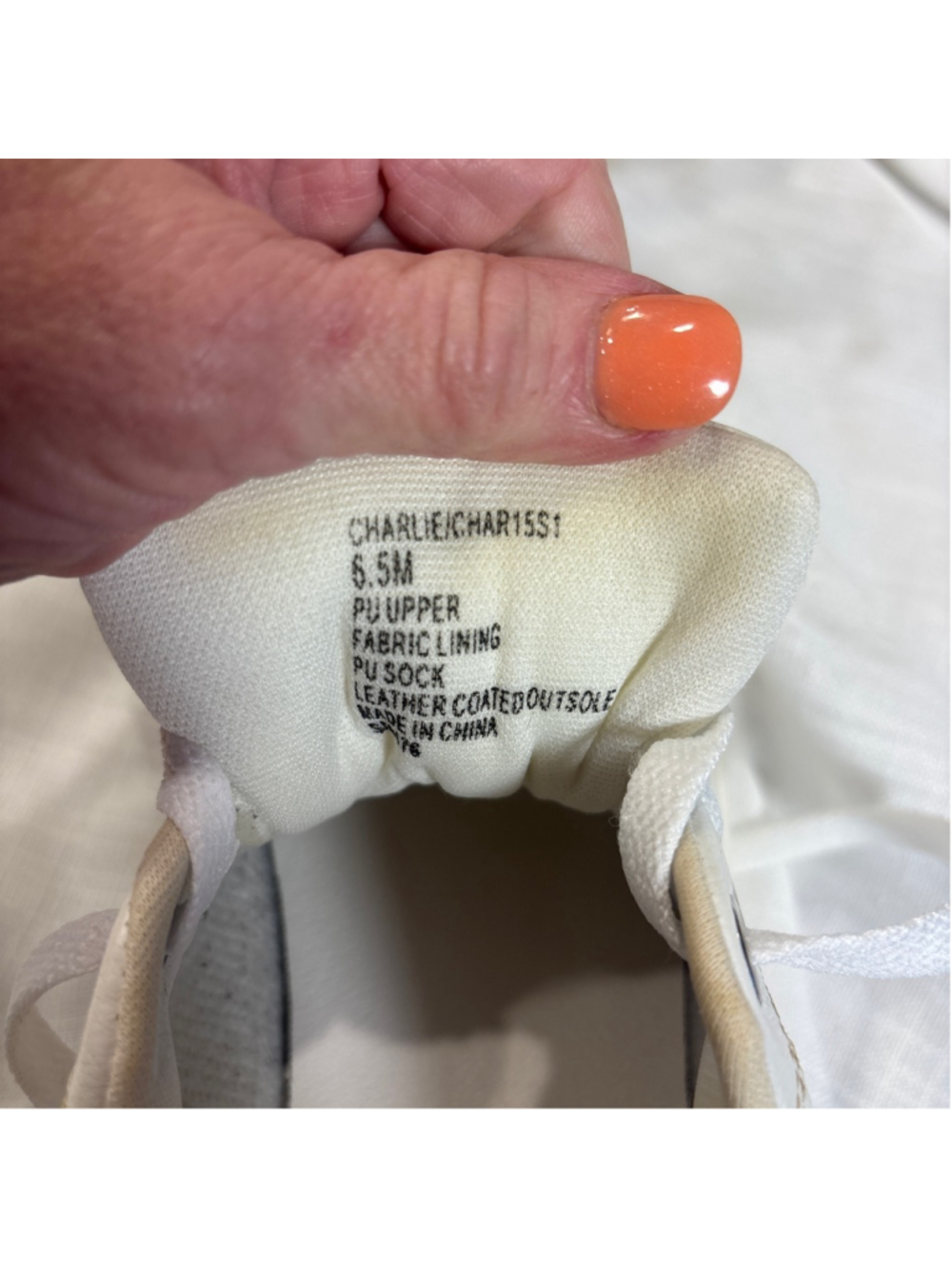 Steve Madden Charlie Platform Casual White leather Outsole Sneakers Size 6.5 - Picture 10 of 10